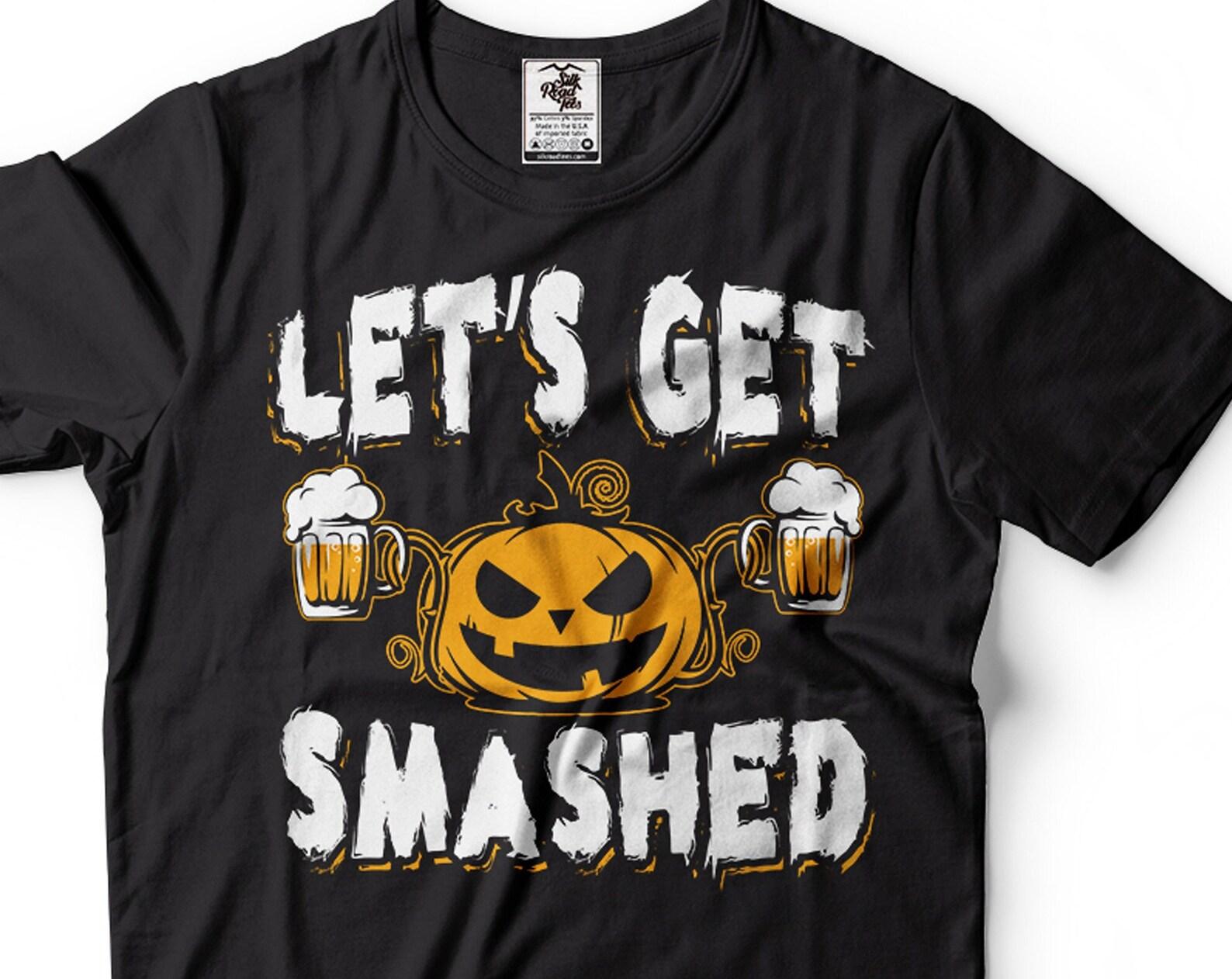 Funny Halloween Pumpkin Beer Shirt: Humorous Drinking Party Costume 3XL