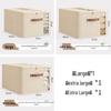 Tianshan Cotton & Linen Patchwork Extra-Large Quilt and Clothes Storage Box with Double Window