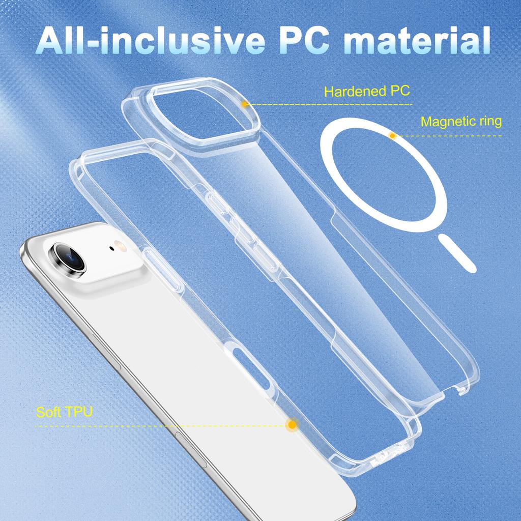 Für Apple 17Air Magnetische Handyhülle 16 Transparent 15pro Rundumschutz 14 Offizielle Handy-Schutzhülle