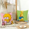 T-The Simpsons Cushion Cover Washable Linen Pillowcase Soft For Daily Sofa Bed Home Room Decor