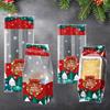 50PC Durable Material Home Snowflake Pattern Holiday Treat Bags for Cookies Parties Christmas Bags Gift 2 Sizes