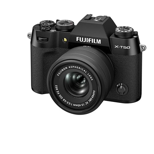 Fujifilm X-T50 Mirrorless Digital Camera Lens Kit XF15-45 Black F X-T50LK-1545 Bilingual Support