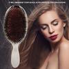 2 Colors Oval Nylon Bristle Hair Massage Comb Anti Static Scalp Hair Brush Silver