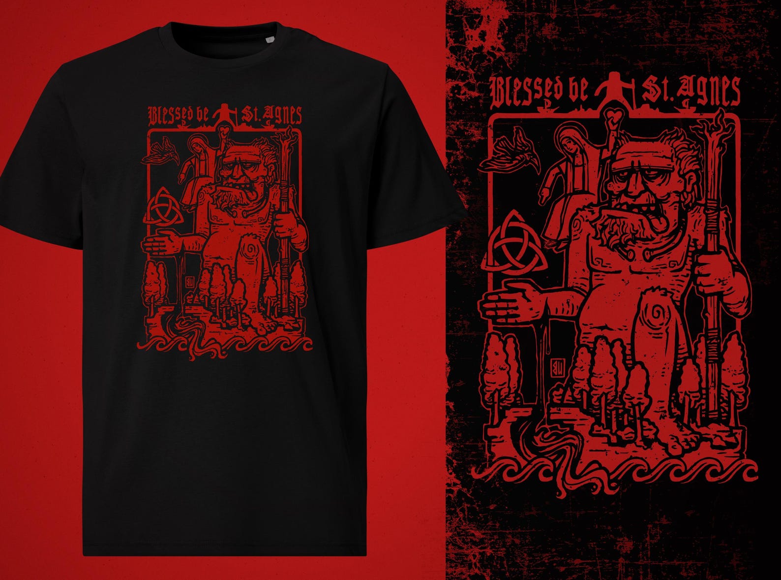 St. Agnes and the Bolster T-Shirt L