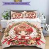 3pcs Cardcaptor Sakura Bedding Set - 1 Soft Quilt Cover + 2 Pillowcases, Machine Washable - Suitable for All Seasons L007