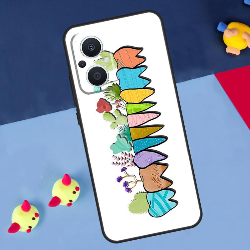 Dentist Tooth Pattern For OPPO Reno 12F 13F 14F 11F 10 11 12 13 14 Pro 8T 7 8 Lite OPPO Find X9 X8 X6 X5 Pro Case