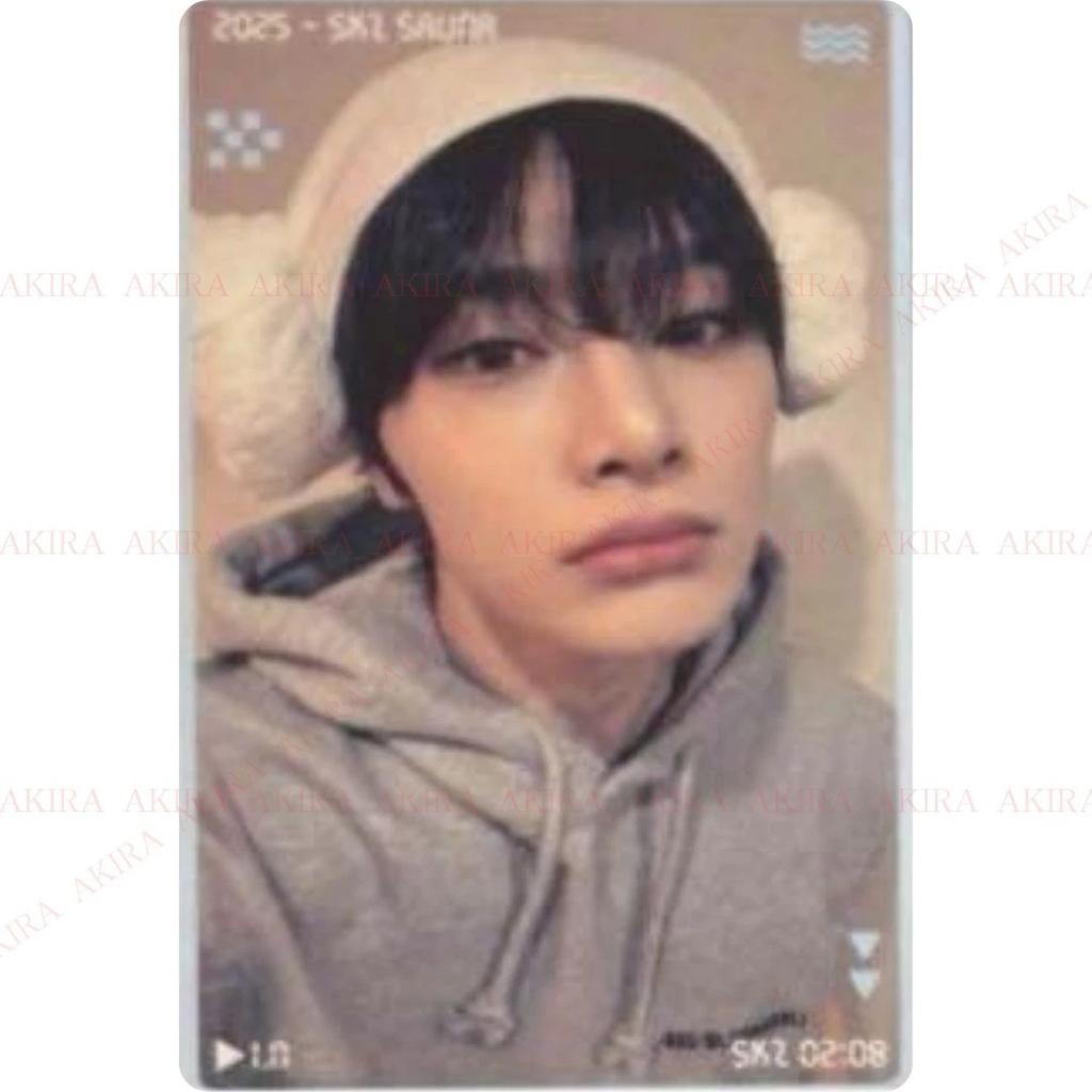 Stray Kids JYP JAPONYA POPUP MAĞAZASI 2025 SKZ SAUNA FOTOĞRAF KARTI ANAHTARLIK ROZET