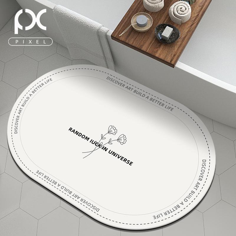 

Ванная диатомовая земля противоскользящий коврик, ванная мультяшный абсорбирующий быстросохнущий коврик для двери, простой в уходе 40X60cm 15.7X23.6in