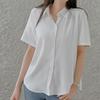 Women's Japanese-Inspired Loose-Fit Summer Top with Professional Elegance