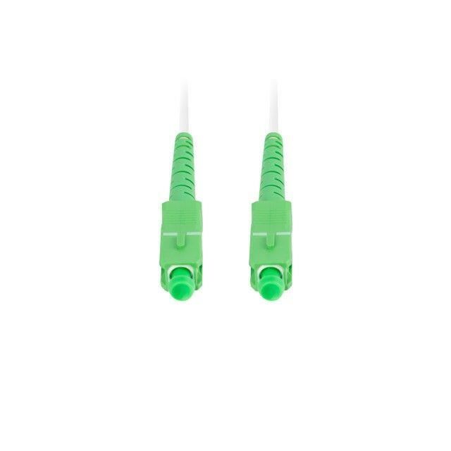 Lanberg Fiber optic patch cord FO-SASA-SS31-0025-WH SM SC/APC-SC/APC SIMPLEX 3.0MM LSZH G657B3 2.5M white -