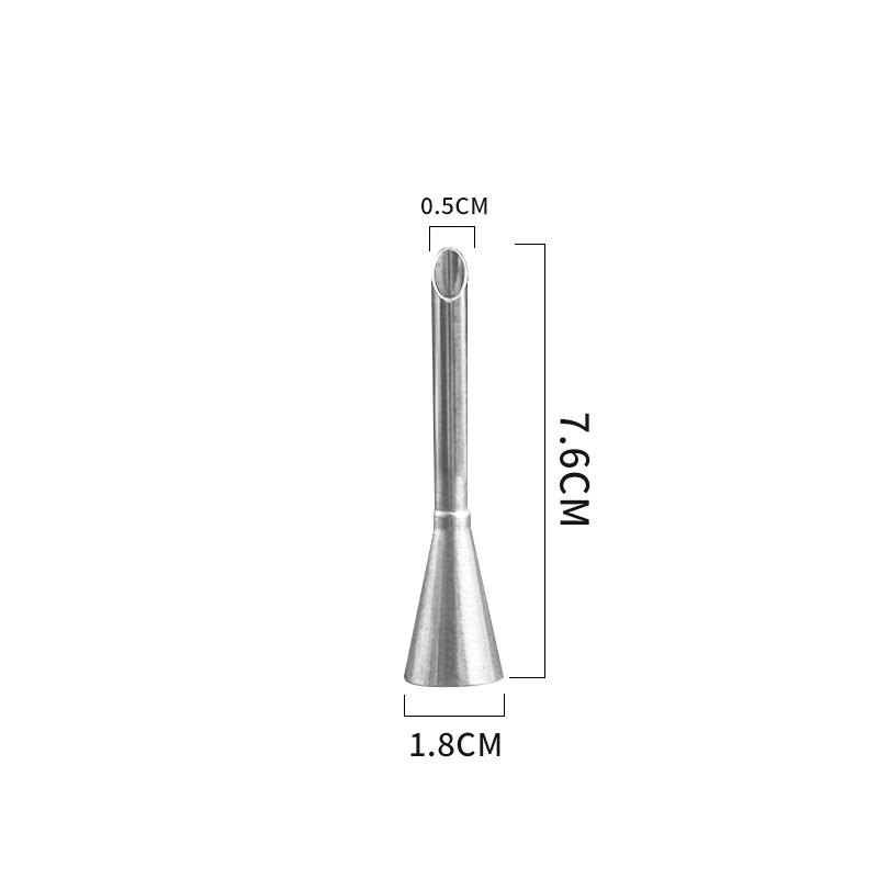 Stainless Steel Pointed Puff Pastry Nozzle Set