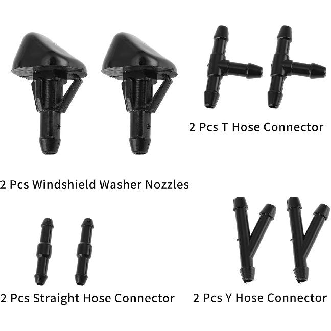 Nr.8538135040 Scheibenwaschdüse für Toyota 4Runner 1987-1995 Schwarz Kunststoff Vorne 1 Set