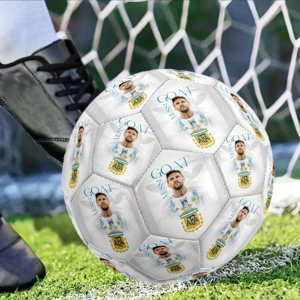 Messi1 Size 5 Soccer Football Machine-Stitched Indoor/Outdoor Universal Football Soccer Accessory Perfect Birthday Christmas Gift Idea