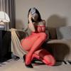 Black Silk Strapless Lingerie Stockings Sexy Full Body Fun Time Strap-On Pantyhose Tight Fit One-Piece Clothes For Women
