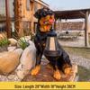 ZOATRON Rottweiler Solar Lantern Garden Statue