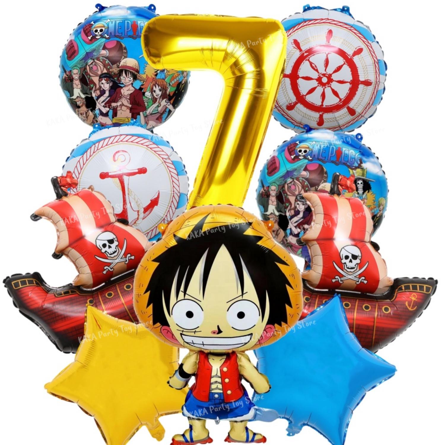 One Piece 32  Cijfer Folie Ballonnen Set voor Babyborrel Jongens Verjaardagsfeest Decoraties Kinder Speelgoed Cadeaus Lucht Ballonnen