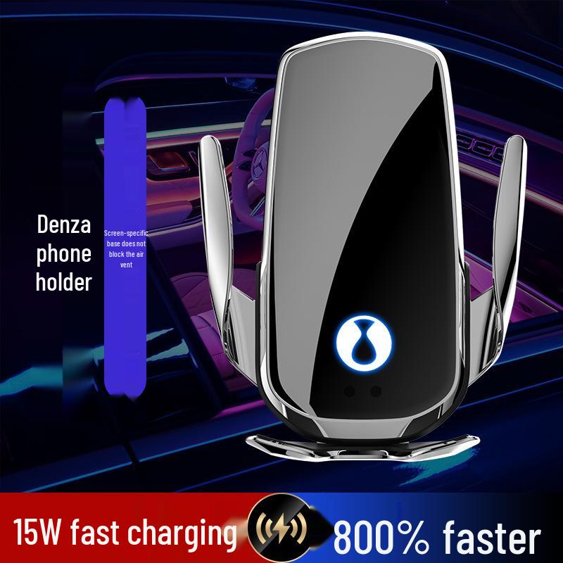 Uchwyt na telefon z ładowaniem bezprzewodowym Denza D9 i Stojak do nawigacji samochodowej
