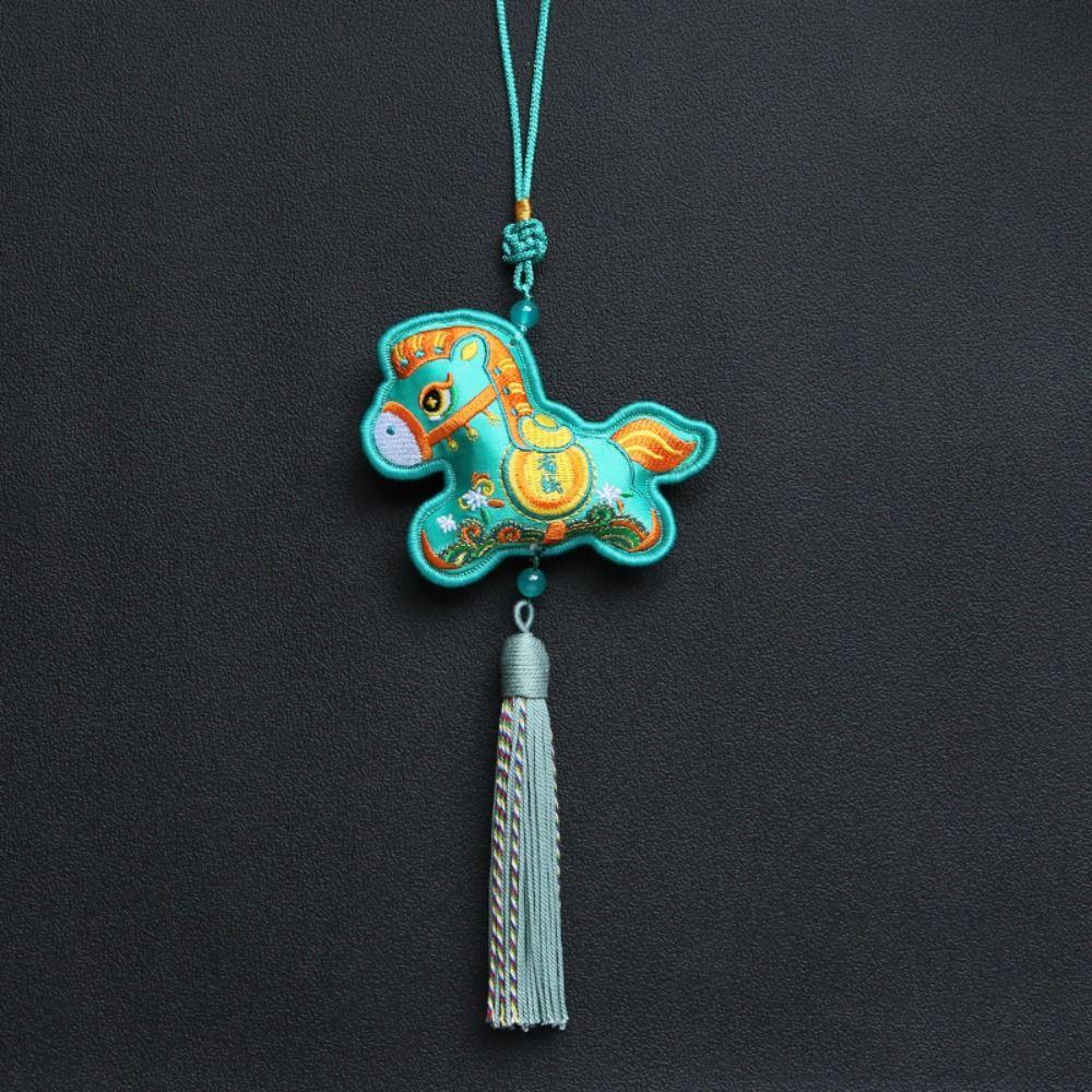 Spring Festival New Year Horse Pendant Chinese Style Car Hanging Ornaments  Festive Accessory