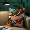 Super Cute Style M-MarioS Pillow Case Anti-dustmite Pillowcase Invisible Zipper Silky Short Plush Sofa Cushion Cover