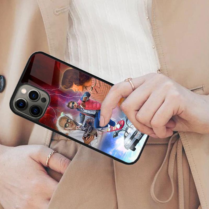Back To the Future DeLorean Time Machine Magnetic Phone Case For iPhone 17 Air 16 14 13 12 Pro Max 15 Plus MagSafe Cover