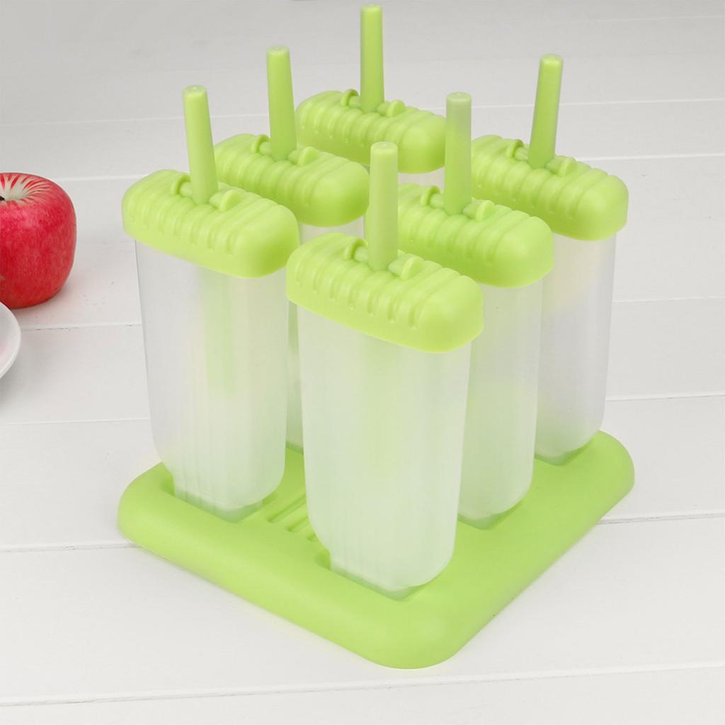 Popsicle Ice Maker Set  6 Pack Reusable Ice DIY  Molds Holders  Maker Fun For Kids And Adults Great Gift For