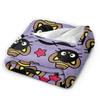 Cute Chococats Plush Blankets Students Black Cat Flannel Throw Blanket For Outdoor Super Soft Design Quality Bedspread Gift