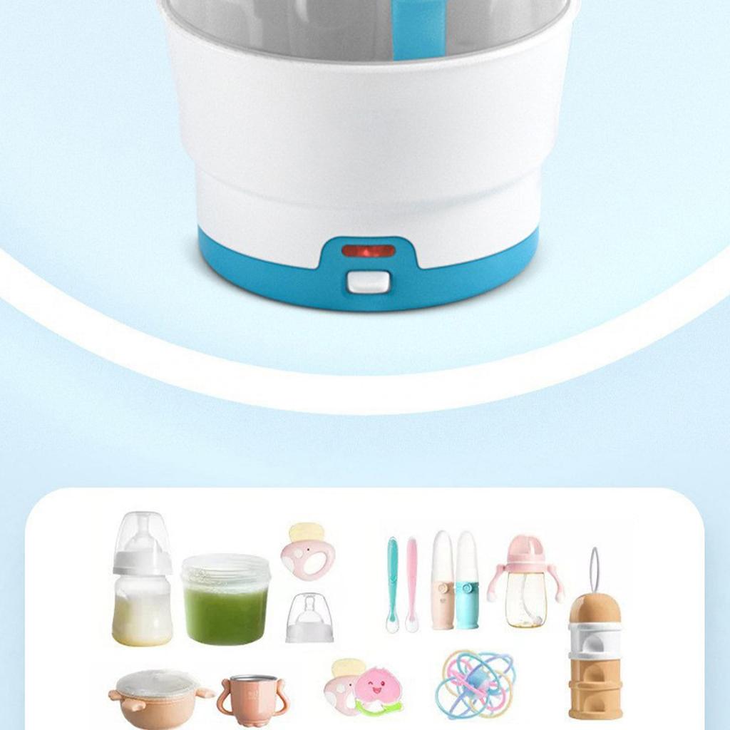 Bottle Sterilizer Baby Pacifier Teether Supplies High Temperature Steam Sterilizer Intelligent Anti-burn Dry