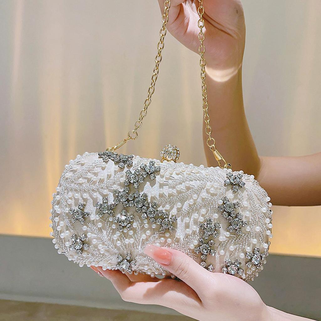 Satin Diamonds Party Hight Quality Women Day Clutch Diamonds Gift Wedding Evening Bags Arrival Shoulder Chain Purse