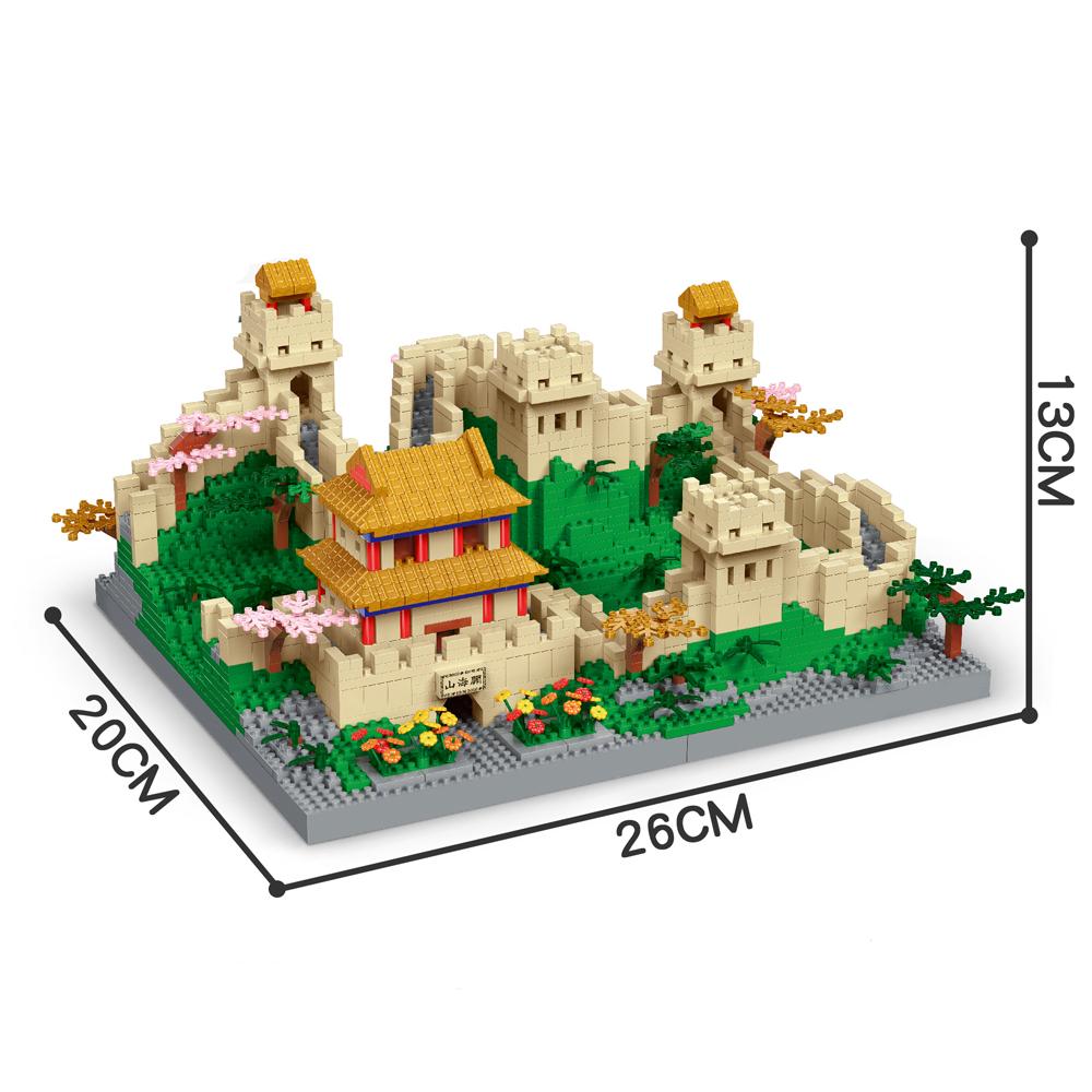 Excellent Wall Construction Blocks Designed for Adult 3D Model Playthings Home Decoration World Miracles Architecture Assembly Bricks Kits