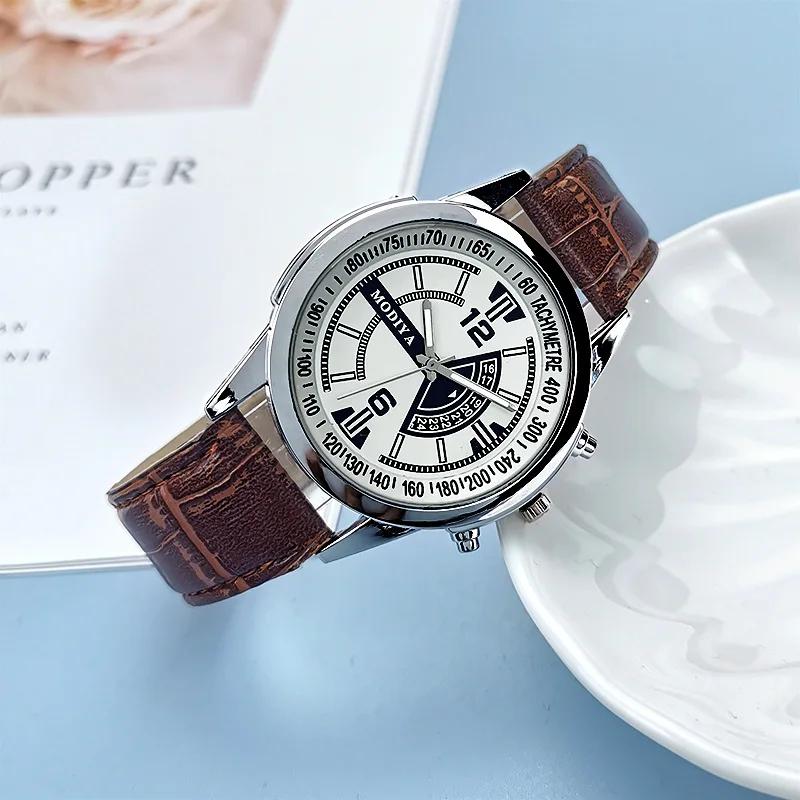 

Fashion Mens Watch Luxury Leather Band Quartz Wrist Business Watch Simple and Stylish Dress Wristwatch Men Clock Sport Watches