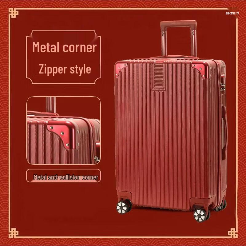 Elegant Wedding Bridal Hard Shell Trolley Suitcase 20 inch