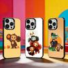 Cartoon C-Cheburashka-es Phone Case For iPhone 17,16,15,14,13,12,11 Plus,Pro Max,XS,Colored Silver Phone Case
