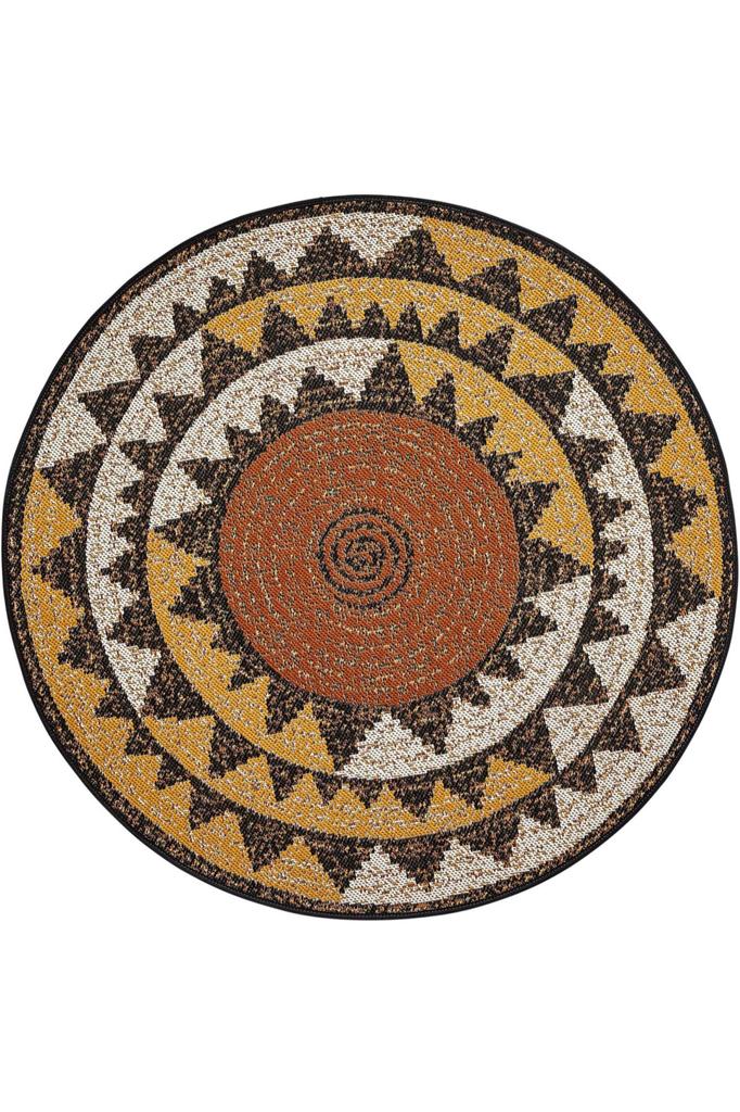 Rovigo Home Pratelný kulatý tištěný koberec RHM7048