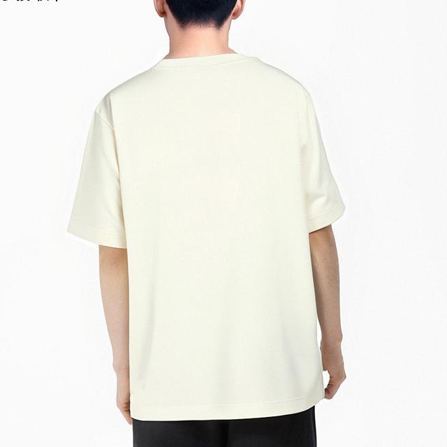 New Balance T Shirts Men's Ivory White Crew Neck Moderate NEF31341-IV