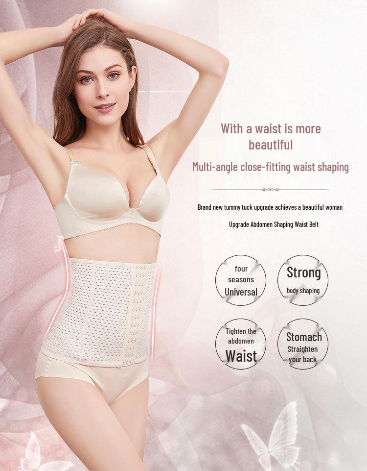 Breathable Postpartum Belly Shaper with Three-Row Buckle
