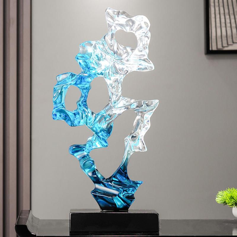 

Creative Ornaments Living Room Figurines Aesthetic Cabinet Art Luxury Sculptures Sofa Beside Book Nook Tabletop Home Decoration синій