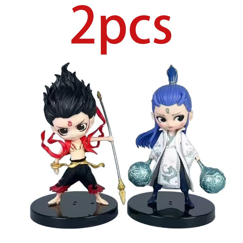 2025 New  Anime Nezha Birth Of The Demon Child Ne Zha Aobing Cartoon Action Figures Model Ornaments Kids Birthday Gifts