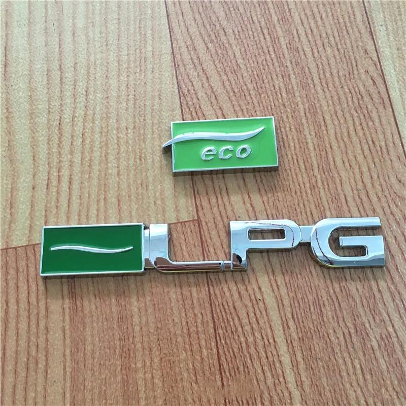 AABJZ1 3D Metal LPG ECO Logo Car Refit Emblem Door Sticker Badge Car Body Decor Sticker Car Styling For Chevrolet Cruze Malibu