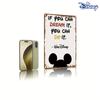 2D Flat, 1pc Disney Vintage Mickey Mouse & Walt Disney Quote Metal Sign - 20.32x30.48 cm Retro Iron Wall Decor with Iconic "If Y
