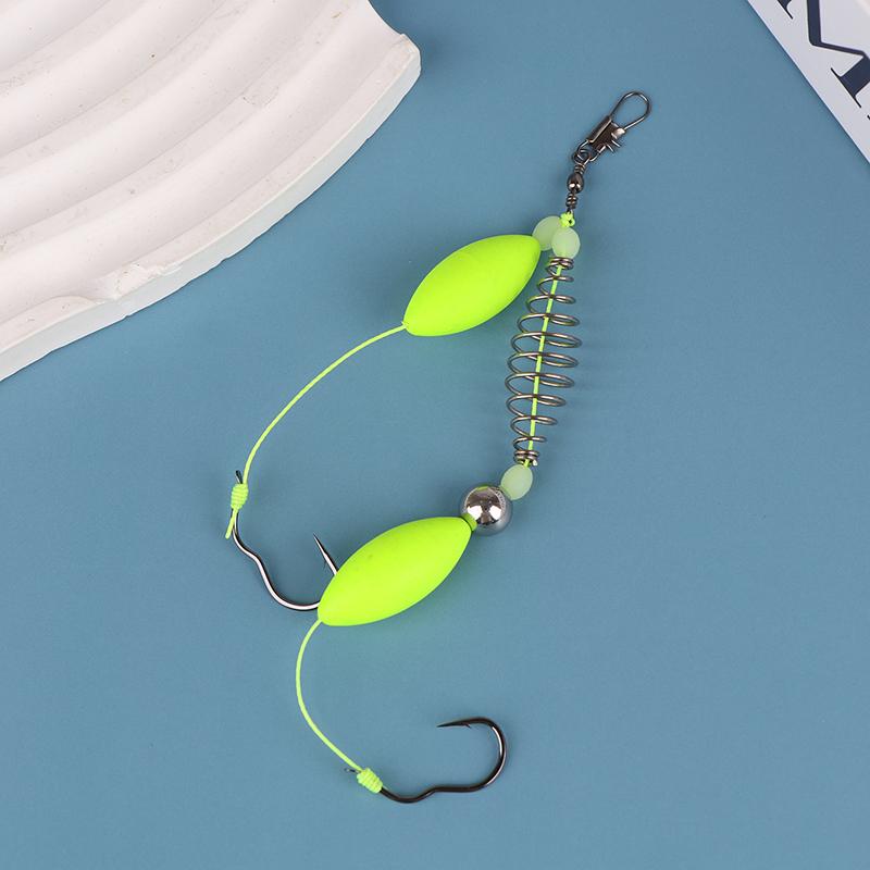 1 Pcs Double Hook Fishing Hair Rigs Hook Suspension Anti Bottom Carp Fishing Hook Pesca Ready Made Carp Rigs Fishing Lure
