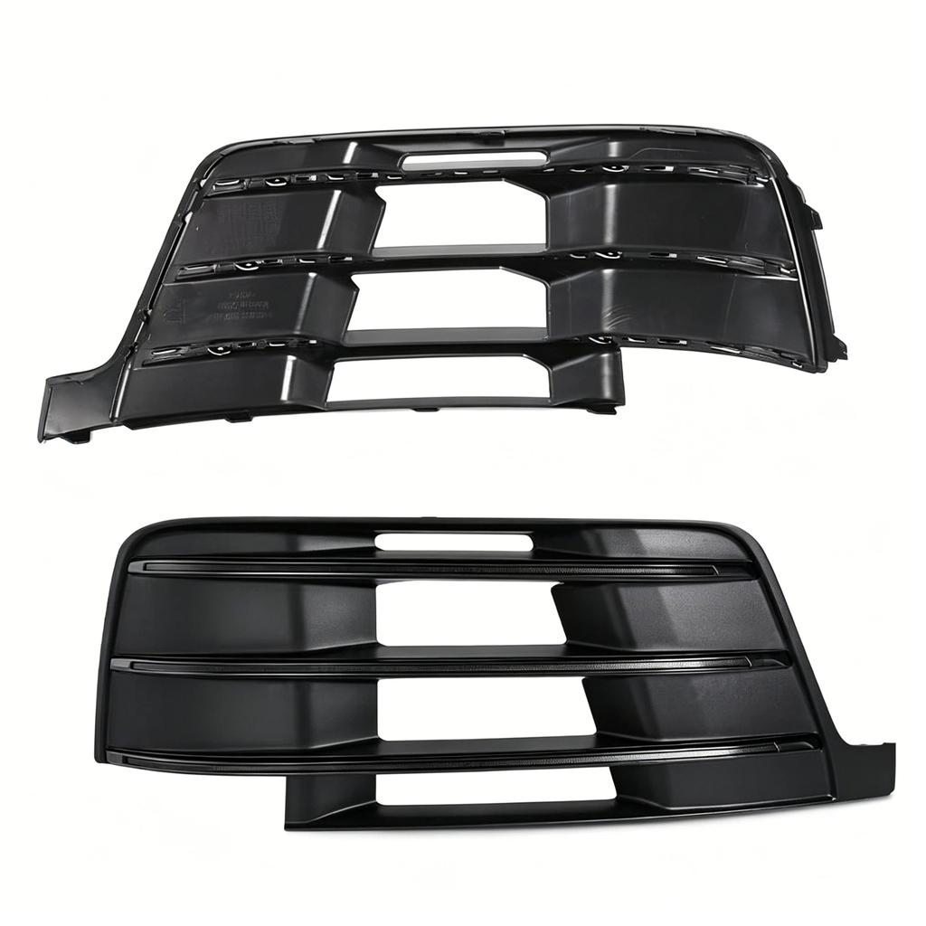 Front Bumper Fog Light Grilles Matte Black Weather Resistant High Durability for Q7 Exterior Auto Parts