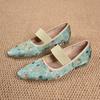 Fashion National Style Embroidered Mary Jane Shoes Women's 2025 Spring New Soft-soled Chinese Flat Single Shoes