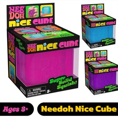 Schylling Needoh Nice Cube Sensorisches Fidget-Spielzeug zur Stressbewältigung, Quetschwürfel gegen Angstzustände, Entspannungs- und Achtsamkeitsspielzeug