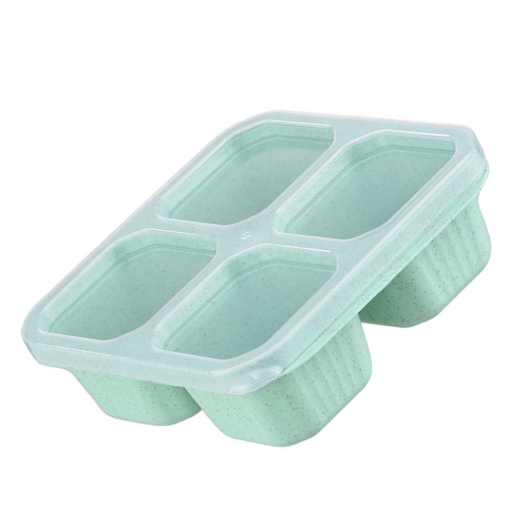 Meal Preparation Box with Individual Compartments Clear Food Storage Container Transparent Lid Snacks Organizer
