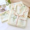 New Japanese Women's Pajama Set Spring/Summer 100% Cotton Long Sleeved Pants Loose Size Fresh Home Furnishing Set Ladies