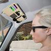 Car Sun Visor Organizer, Leather Pocket Organizer Sunglass Holder For Car Interior Accessories With Multi-Pocket Net Zipper (Beige)