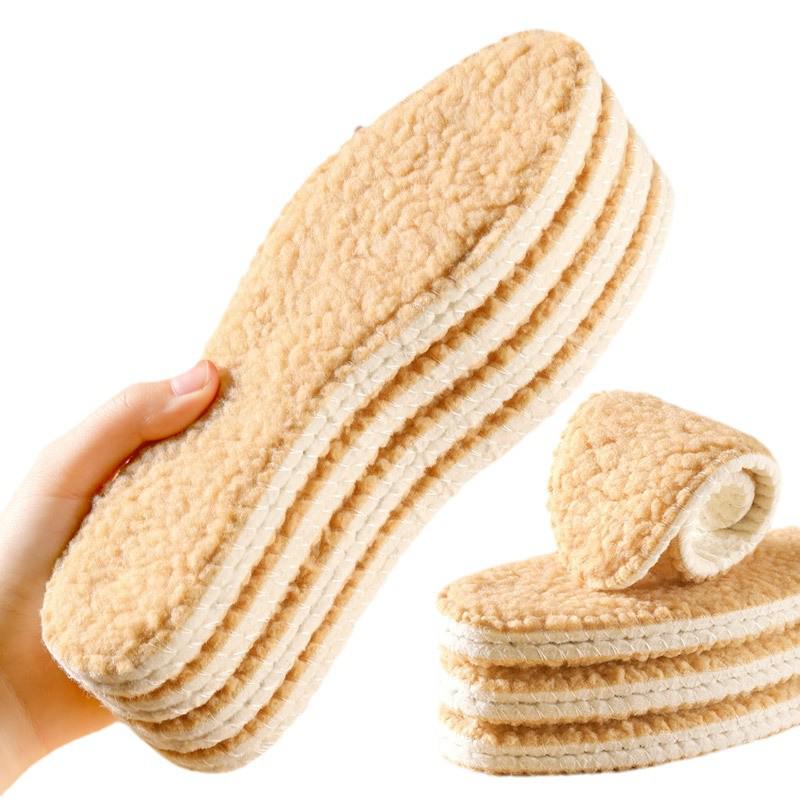 Velvet-Trimmed, Thickened, Breathable Insoles: Soft, Comfortable & Sweat-Absorbing Imitation Lamb Wool for Warm, Tired-Free Winter Wear.