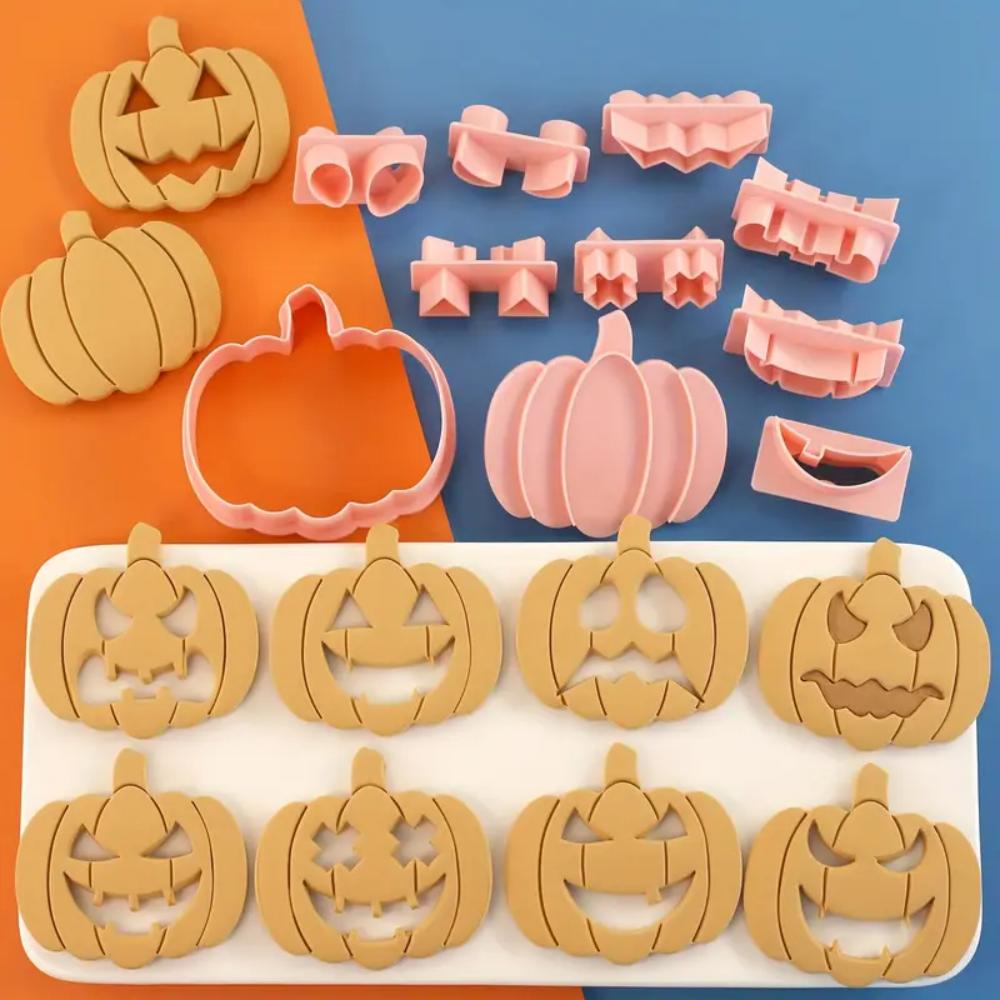 Halloweenská mini sada vykrajovátek na sušenky je vhodná pro zdobení polevou, mini formičky na perníčky a dekorace ke Dni mrtvých.