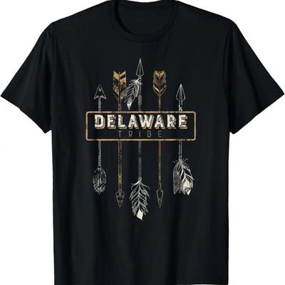 Delaware Tribe T Shirt Tribal Boho Distressed Arrows