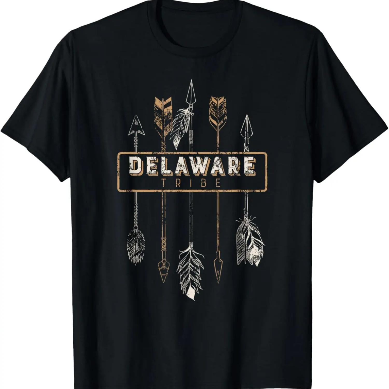 Delaware Tribe T Shirt Tribal Boho Distressed Arrows S